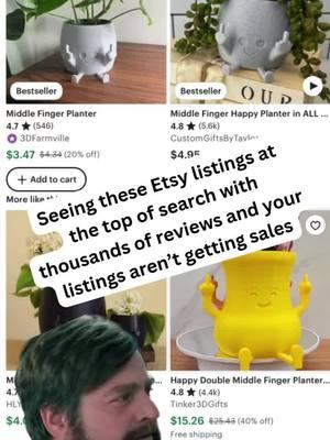 Seeing these Etsy listings at the top of search with thousands of reviews and your listings aren’t getting sales #etsysidehustle #etsysmallbusiness #etsysellersoftiktok 