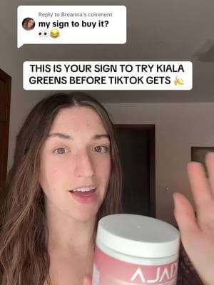 Replying to @Breanna it’s so good and they even have a 30 day money back guarantee now!! #guthealth #kiala #greens #greenspowder #kialagreens #kialanutrition 