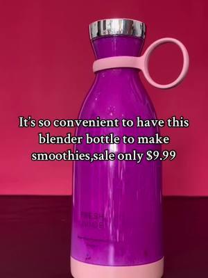 It’s so convenient to have this portable blender bottle to make smoothies #blender #juiceblender #smoothieblender #portableblender #blenderbottle #TikTokShop #tiktokmademebuyit #tiktokshopfinds 