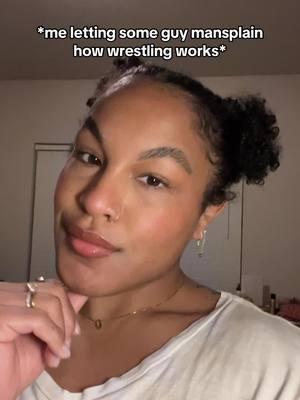 It happens more often than you’d think 😅✌🏾 safe to say it don’t impress me much lolllll #femalewrestler #womenswrestling #wrestlingproblems #mansplaining 