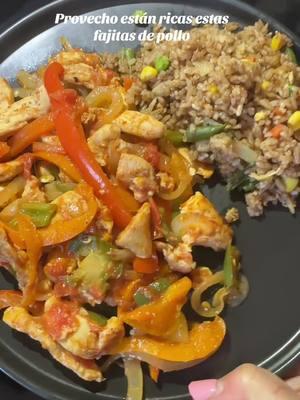 Fajitas de pollo si gustan #foryou #fajitasdepollo #cena #