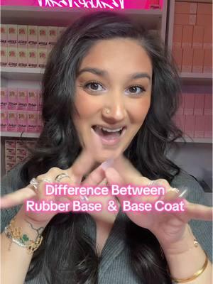 What is the true difference between Rubber base vs basecoat?! I think a lot of people get these two mixed up, but they are very easy to teleport. Once you know the difference between their consistencies!! #n#nailtechn#nailvideosr#rubberbaseb#basecoatr#rubberbasevsbasecoatb#beginnernailtechb#beginnernailtechtipsn#nailtechtiktokb#beginnergelnails