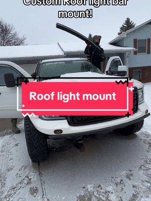 Custom Roof light bar mount! @Auxbeam #Auxbeam #auxbeamlighting #offroad #offroadlights #Prerunner #GMCSierra #ChevySilverado #CaswellCustoms 