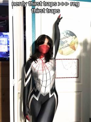 was this an excuse to use this audio? the world may never know #silk #silkcosplay #cindymoon #cindymooncosplay #marvel #spiderman #spidermancosplay 