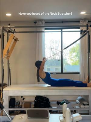 The neck stretcher is an amazing classical Pilates apparatus! #pilates #classicalpilates #pilatesinstructor #pilatesteacher #neckstretcher #pilatestok #sandiegopilates #pilatesworkout 