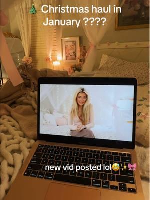 new video posted linked in my bio:) #youtube #smallcreator #girly #shabbychic #christmashaul #youtubevlogger 