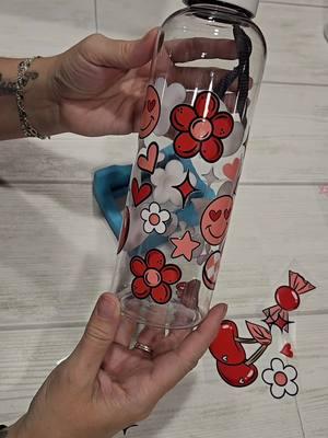 Follow the link on my website (in bio) to @SwearyKim Tumblers & More website to get the cutest Valentine's Day UV DTF transfers. I used a water bottle I found at hobby lobby and cut apart a transfer sheet to create this fun pattern. Use code KARA10 at checkout to save. check out my playlist of DTF transfer projects in my profile.  #uvdtfcupwraps #uvdtf #uvdtftransfer #uvdtfcrafting #dtftransfers #dtftransfer #diytumbler #diywaterbottle #dtfcrafts #swearykim #hobbylobby #hobbylobbyfinds #hobbylobbycrafts 