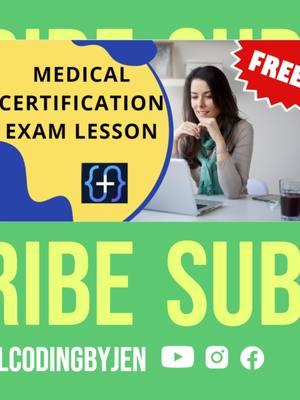 I have a dedicated section on my website with free resources specifically designed for exam book preparation. You can find all the necessary steps listed there, enabling you to create your own personalized notes. [Click here](https://www.medicalcodingbyjen.com/cpt-book-prep). Additionally, I have informative book prep videos available under the Resources tab, which can provide further clarity. [Click here](https://www.medicalcodingbyjen.com/copy-of-cpt-book-prep-2). Make sure to explore the Shared Gallery for free photos that might aid your understanding. [Click here](https://www.medicalcodingbyjen.com/shared-gallery). For interactive learning and support, I invite you to join my free study group on Discord. It's a community where you can ask questions, get advice, and access two years' worth of valuable information. We have rooms covering everything from what to expect on exam day to exam questions, CEUs, job resources, and more. Download the Discord app and join for free—no tracking or selling. [Join the Discord group](https://discord.gg/VCtn5xNzHp). To complement your preparation, I also share lessons for free four nights a week on my YouTube and TikTok channels. You can find my schedule under the Social Media tab on the website. [Click here](https://www.medicalcodingbyjen.com/social-media-links)for links to my [YouTube channel](https://www.youtube.com/channel/UClBob_WeGpXFnZUvj-7QK2w)and [TikTok channel](https://www.tiktok.com/@medicalcodingbyjen...). I hope these resources and the supportive community on Discord will significantly enhance your preparation for the certification exam. #medicalcoding #cpcexam #CPC #MedicalCoding #CatheterProcedure #Radiology101 #HealthcareTalk #SurgicalSteps #MedicalCodingTips #HolidaywithYouTube #CPTExamPrep #ICD10Guide #CodingSuccess #HealthcareEducation #eliminateanswers #medicalcodingforbeginners #medicalterminology #practicode #medicalcoder #exam