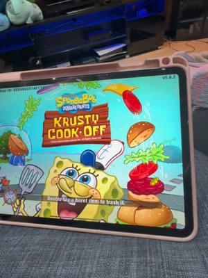 I love this game, I have it on my switch too 😭☺️ #nintendoswitch #krustycookoff #krustycookoffgame #krabbypatty #spongebobsquarepants #spongebob #cozygamer 