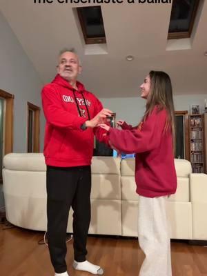 celebrating a commanders playoff win by dancing with my dad @Washington Commanders @Bad Bunny #dancer #dad #dancingfamily #fyp #salsa #commanders #badbunny 