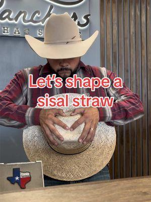 A slick sisal straw!  #hats #sisal #strawhat #strawhats #cowboyhat #western #hatshaper #hatshaping 