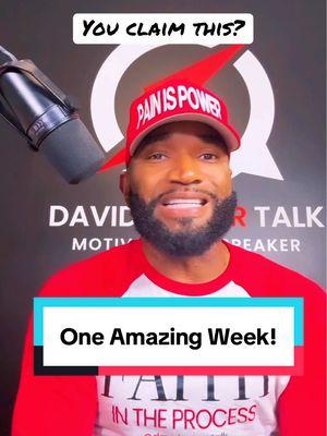 One amazing week! #motivationalvideo #amazingweek #davidpowertalk #motivationalspeaker 