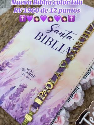 Nueva  biblia color Lila 12 puntos, RV 1960 pida la suya or mensaje de WhatsApp 252-740-4009 o directamente en la tienda en línea 💜✝️💜✝️🙏🏼🙋🏻‍♀️ #untecitocondios #reinavalera1960 #bibliaspersonalizadas #bibliamorada #bibliacolorlila 