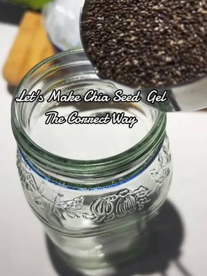 This is one of my favorite hacks. I love Chia seed water, but I usually don't have the time to make it in the morning , so I find that making Chia seed gel for the week works out the best for my busy schedule. Hopefully this helps some of my Baby Booskie's🫶🏽🌿#chiaseeds #chiaseedwater #howtomakechiaseedwater 