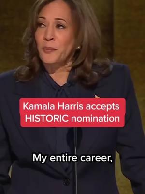 Kamala Accepts The Nomination For President Of The United States In 2024!#trumpdreamteam #history #kamalaharris #presidentelect #crookeddemocrats #trump2024 #fyp #foryoupage #facts 