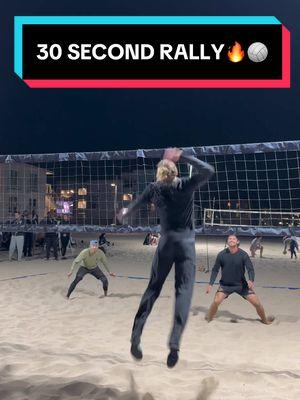 30 SECOND RALLY🔥🏐 #beachvolleyball #volleyball #volleyballworld #volleyballlife #volleytok #highschoolvolleyball #haikyuu #rally #sports #sportstiktok #volleyballtiktok #volleyballplayer #losangeles 