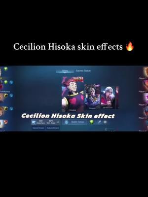 Hunter x Hunter Cecilion Hisoka Skin gameplay 💯🔥 #JustiNoob #hunterxhunter #cecilion #mlbb #fyp 