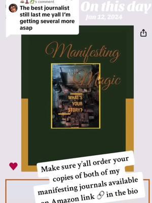 #onthisday my #manifestingjournal available on Amazon #manifestthatshit #spiritualtiktok #spirituality #shadowwork 