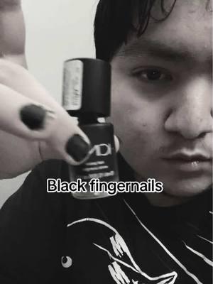 #blacknails #blacknailpolish #emo #fyp 