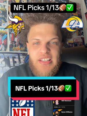 NFL Picks 1/13 | Rams vs Vikings Playoff Bets💰🏈 NFL Free Picks 1/13✅   #NFL #nflpicks #nfllocks #nflbets #nflbetting #nflprizepicks #prizepicks #football #nfltoday #prizepickstoday #NFLPlayoffs #wildcardnfl #rams #vikings #justinjefferson  NFL PICKS 1/13✅ NFL Wildcard Picks NFL Picks 1/13 NFL Free Parlay 1/13 NFL Player Props 1/13 NFL Bets 1/13 NFL Locks 1/13 NFL 1/13