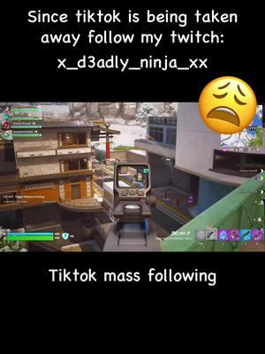 Follow my twitch we continue the gaming there #tiktokmassfollowing #tiktokbanned #followtrain #followme #tiktokban #twitch #newstreamer #tiktokviral #GamingOnTikTok #gamer #gamingtok #fortnite #fortniteclips #fortnitebr #blowthisupforme #fyppppppppppppppppppppppp #followmytwitchaccount 