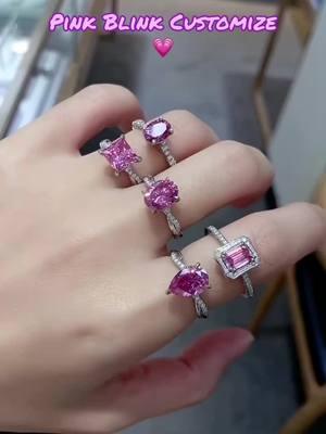 Hey ladies! Your customized Pink is readyyyy💕💓💘💍 #PinkMoissanite#PinkRings#PinkGemstone#PinkEngagementRing#PinkLovers#PinkSparkle#PinkJewelry#BlushPinkRings#PinkAesthetic#PinkGoals