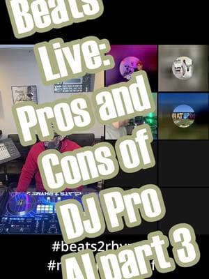 Beats' Live: Pros and Cons of DJ Pro AI Part 3 #beats2rhyme2 #eachoneteachone #djhelp #gravitasq #djayproai #livestream #podcast #musicjunkiecafe #sixdeckmashups  @beats2rhyme2 @dj_ashboogie