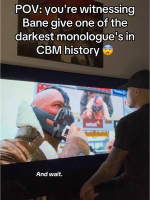 Christopher Nolan’s Bane is SO good 😮‍💨 #fyp #foryou #foryoupage #thedarkknightrises #thedarkknight #dc #dccomics #dceu #dcuniverse #bane #batman #writing #monologue #fictional #filmtok #movietok #cinematic #crazy #wow #insane #viral #viralvideo #blowthisup #trending #trendy #trend #xyzcba #briggonator 