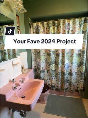 One of the most exciting experiences I had last year was going to sleep and waking up with 10,000 new followers! By the end of this bathroom project, our TT community had grown so much. 🤯 Y’all love a budget friendly project: 1.1 million views  10k new community members  and only $654 spent  Thanks for joining me on my renovation journey. We have a lot more in store this year because I still have eight rooms to go! 🖤  #bathroomdesign #bathroominspiration #bathroomremodel