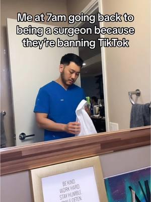 Do you think TikTok is actually going away? • • • #healthcare #tiktok #trending #relatable #whitecoat #scrubs #doctor #medstudent #medschool #premed #nurse #nursing 