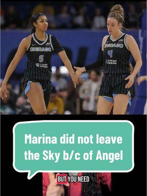 Replying to @Mel Marina sets the record straight 👩‍⚖️ #WNBA #wnbaisback #unrivaled #womensbasketball #chicagosky #angelreese #marinamabrey #connecticutsun #greenscreen 