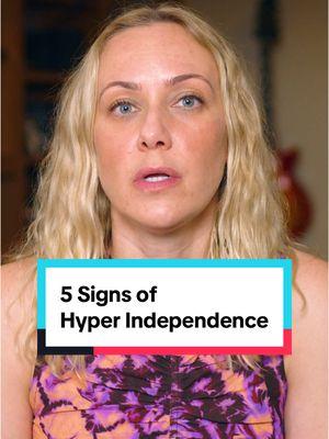 5 signs of hyper independence (often a trauma response) #hyperindependence #traumatok #ptsd #independent 