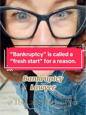 Replying to @krich319 Like I say, bankruptcy is how you get a “fresh start.”  I’m a bankruptcy lawyer and I help people navigate debt relief with dignity.  #debtreliefwithdignity #financialliteracy #financialfreedom #debtrelief #bankruptcy #lawyer #bankruptcyattorney #bankruptcytok #stopsuffering #youwillbeokay #food #basics #debtfree #magicofbankruptcy 