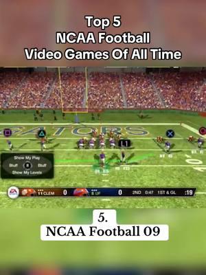 Top 5 NCAA Football Video Games Of All Time #ncaa #football #sports #fyp #2024 #Wherearetheynow #wherertheynowsports #ncaafootball #videogames  #SportsGames #nationalcollegiateathleticassociation #alltime 