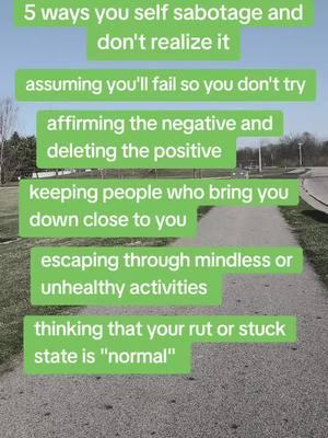 ways you self sabotage and aren't even aware of it #hypnotized #mindbodyspirit #selfimprovement #mindbodyconnection #hypnosis #wellnesstok #healingtok #relationshipproblems 