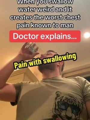 @DTL TV Why does it hurt when I swallow water? Why does it hurt when I swallow food? What is odynophagia? What is dysphagia? For general educational purposes only. #pain #swallow #tiktokdoc #LearnOnTikTok 