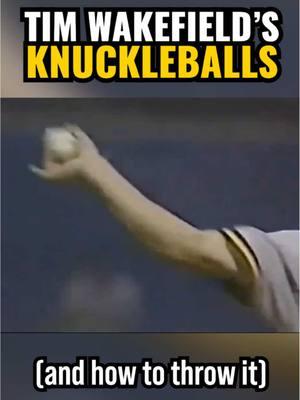 Tim Wakefield's Knuckleballs from a Home Plate view plus his grip #pitching #pitchingninja #MLB 