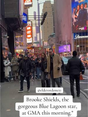 Brooke Shields, the gorgeous Blue Lagoon star, arrived at Good Morning America in New York City this morning. (🎥) @elderordonez1 #brookeshields #arnoldschwarzenegger #sylvesterstallone #brucewillis   #newyork #awesome #pretty #beautiful #happy  #justinbieber #haileybieber #kimkardashian #kyliejenner #newyork #selenagomez #taylorswift #fyp