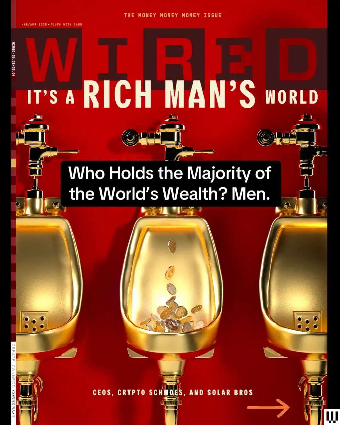 Money, money, money. Must be funny. In the rich man's world, and in 2025, it certainly is. For WIRED's latest issue, we sent reporters far and wide to find out who controls the world's wealth. What did they find? Men. From Trump, Musk, and Putin to the CEOs, crypto schmoes, and solar bros, meet the patriarchy controlling the purse strings. Tap the 🔗 in bio to navigate our latest money, with more features and sit-downs with the richest men in the world coming later this month. #elonmusk #trump #solar #ozempic #sheikh #billgates #hustle #money #rich 