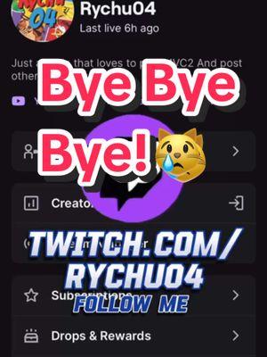 See Ya! On the next one! Links in my bio #rychu04 #tiktokban #bye #gamer #streamer #farewell 