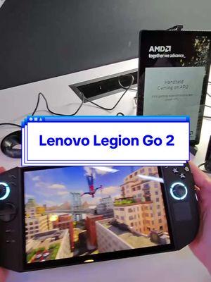 Lenovo actually brought three gaming handhelds to CES. Here's the Lenovo Legion Go 2 prototype running AMD's unreleased Ryzen Z2, and with way better ergonomics than the original. Lenovo hinted to us it'll probably be Windows, not SteamOS. #lenovo #amd #gaming #ces #techtok 