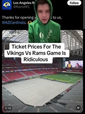 I mean why is it this much #larams #mondaynightfootball #mnf #ramsfootball #ramsfootballnfl #cardinals #arizonacardinals #arizonacardinalsfootball #vikings #minnesotavikings #vikingsfootball #greenscreen 