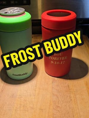 @Frost Buddy drink holders keep everything cold FOR HOURS. we've had ours for a year now. I never knew they were on TikTok shop. These are our everyday go to. #frostbuddy #colddrink #hotdrinks #koozie 