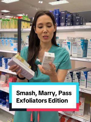 I can understand why y’all are overwhelmed when going into a Target 😭 Did this at least help you narrow down your choices with exfoliation?! ☺️ #exfoliators #exfoliate #exfoliateyourskin #dermatologytiktok 