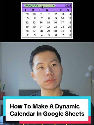 How to make a dynamic calendar in google sheets #budgetcalendar #googlesheet #exceltips #googlesheetstips 