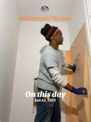 Some good ole Kerdi fabric prep. #prep #kerdi #tilework #shower #tile #newconstruction #tileinstallation #tileinstaller #waterproofing #howto #tips #tipsandtricks #onthisday 