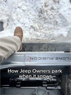 Iykyk 😎  Who’s with me?! ❄️ #tiktok #jeep #parking #park #snow #fyp #viral #fypシ #mallcrawler #jeeplife