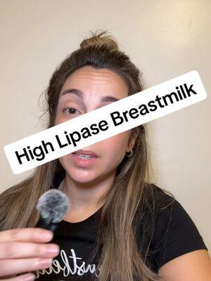 Lipase is an enzyme that helps babies  breakdown and digest the fat in breastmilk. This is a normal enzyme present in breastmilk however may be in excess for some moms. When lipase is too high, it breaks down fat too quickly, which can lead to breast milk that tastes or smells soapy or metallic. These changes are noticeable after your milk has been pumped and stored. #highlipase #PumpingHacks #lipasebreastmilk #motherhood #pumpingmom #nursingmom #breastfeeding #exclusivelypumping #milkmaker #pumplife #newborn #newbornbaby #mamalife #pump #newmom #momlife  #momsofinstagram 