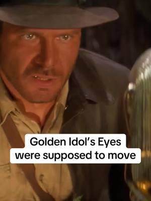 In Raiders of the Lost Ark the Golden Idol’s eyes were supposed to move!! . . . . . . #raidersofthelostark #indianajones #harrisonford #movies 