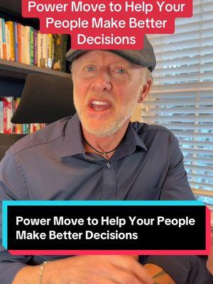 Power move to help your people make better decisions. I call the framework The Pentagon Questions. #leadershipdevelopment #leadershiptips #powermoves #decisionmaking #strategicthinking 